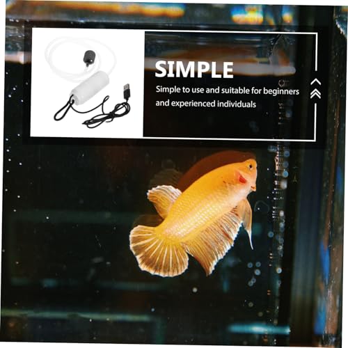 VICASKY Silent USB Air Pump Portable Oxygen for Fish Tanks Aquariums Aquatic Plants Compact Quiet USB Powered Oxygen Pump for Enhanced Water Quality