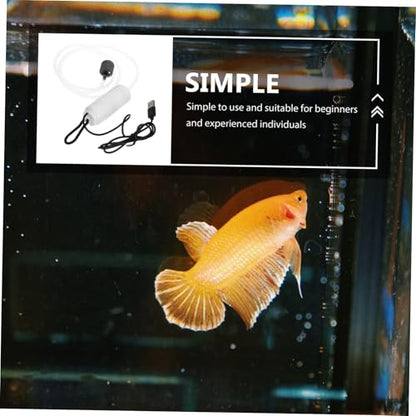 VICASKY Silent USB Air Pump Portable Oxygen for Fish Tanks Aquariums Aquatic Plants Compact Quiet USB Powered Oxygen Pump for Enhanced Water Quality