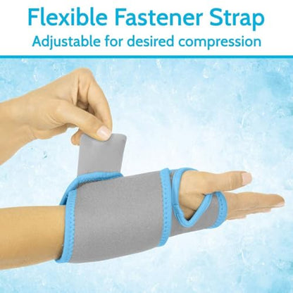 Arctic Flex Wrist Ice Pack Wrap - Refreezable Gel Compression Support