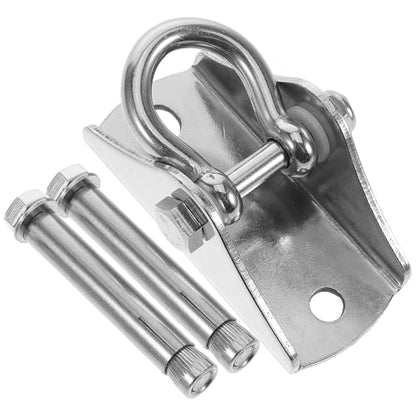 VANZACK 1set Heavy Duty Stainless Steel Swing Hanger Set Multi-Functional Hooks for Hammocks Punching Bags and Swings Easy Installation Support for Locations