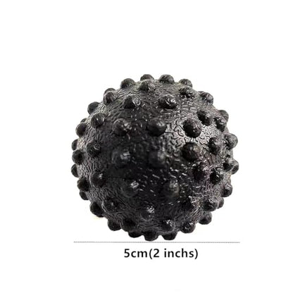 NGT new guide steps Fascia Massage Ball, Suitable for Relaxing Muscles, Restoring Fascia, and Improving Body Condition for All Parts of the Body. (Black) - color: Black