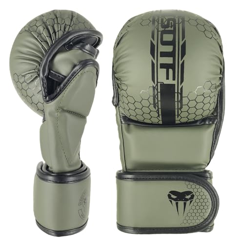 YWChenzy Fighting MMA Sparring Gloves Open Palm Martial Arts Boxing Punching Bag Training Gloves - color: sst13