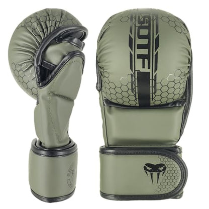 YWChenzy Fighting MMA Sparring Gloves Open Palm Martial Arts Boxing Punching Bag Training Gloves - color: sst13