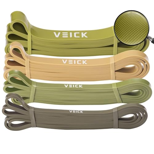 VEICK Pull Up Assist Resistance Bands for Home Gym - color: Green Set of 4 (0.3-1.1in)