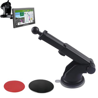 Replacement Suction Cup Mount Part, Suction Cup Bracket for GPS Ball Joint Flexible Mounting Disk Mount Windshield Dashboard Carplay Monitor GPS Suction Cup Mount for Garmin Mount