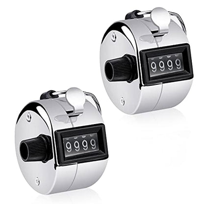 2PCS SET Portable 4 Digit HandHeld Number Click Golf Counter Tally Recorder