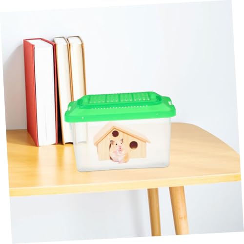 Happyyami 2pcs Portable Fish Container Lid Handheld Critter Carrier for Small Pets Breeding Case for Fish Turtles and Reptiles Easy to Carry Secure Transport Versatile Habitat