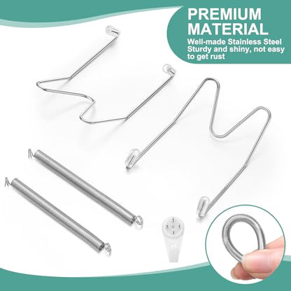 Hotop 12 Pcs Wall Plate Hangers Wire Invisible,6 Inch,Silver - color: Silver, size: 6 Inch