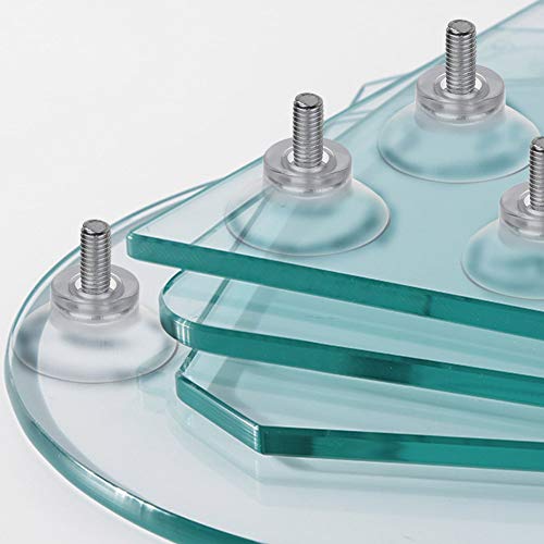 BLUECELL 10 PCS Rubber Strong Suction Cup Replacements for Glass Table Tops with M6 Screw