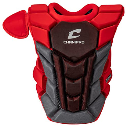 Champro Optimus Pro Plus Chest Protector - color: Scarlet, size: Intermediate (15.5")