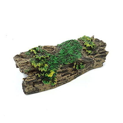 Aquarium Decorations Resin Hollow Tree Trunk Ornament, Bettas House Cave Wood House Decor for Fish Tank (HS-SP207)