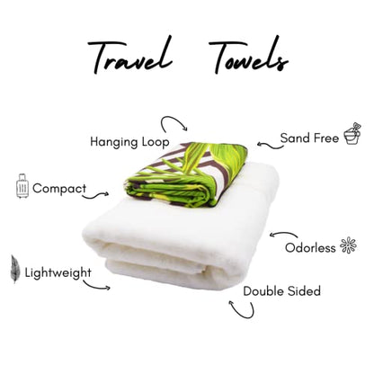Microfiber Beach Towel - Quick Dry, Sand Free and Oversized 71x35 | Super absorbent, lightweight, swimming, gym, extra large, pool, cruise, camping, yoga, travel, compact, carry bag, vacation - color: Madagascar