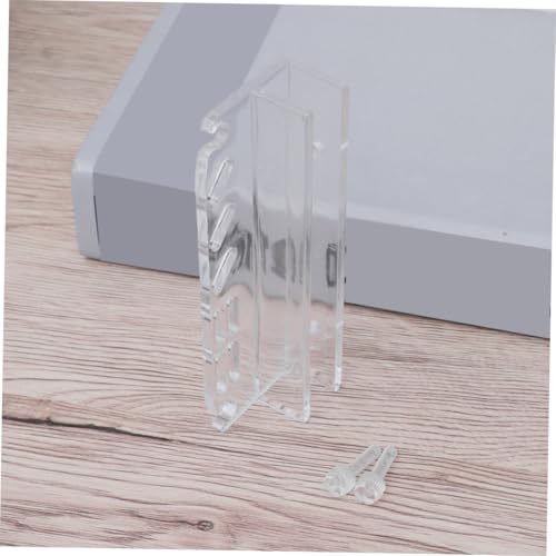 WOONEKY Acrylic Aquatic Plant Holder Rack for Aquarium Tools Storage Compact Design for Scissors Tweezers and Scrapers High Transparency and Durable Water Plant Maintenance Equipment