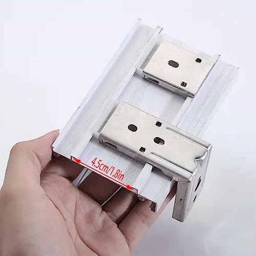 Mountings Brackets for Vertical Blinds ZZLZX 2Sets Replacement Mount Hardware Installation Accessories for Inside and Outside Zebra Roller Window Blinds, L-Shaped Metal Blinds Bracket for Track 4.5cm