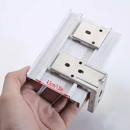 Mountings Brackets for Vertical Blinds ZZLZX 2Sets Replacement Mount Hardware Installation Accessories for Inside and Outside Zebra Roller Window Blinds, L-Shaped Metal Blinds Bracket for Track 4.5cm
