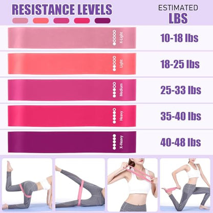 15PCS Pilates Kit for Home Workouts - Complete Set with Pilates Ring, Exercise Ball, Resistance Bands, Core Sliders & Workout Guide - Full Body Toning & Core Strength for Women Beginners