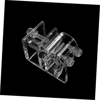 Levemolo Water Tube Clamp for Aquarium 4pcs Acrylic Aquarium Water Clip Fish Tank Holder Clamp Stainless Steel Pipe Fixing