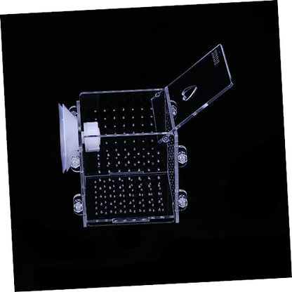 HEMOTON 2Pcs Fish Hatchery Cage Breeding Isolation Box for Aquatic Pets Incubator for Guppy and Shrimp Aquarium