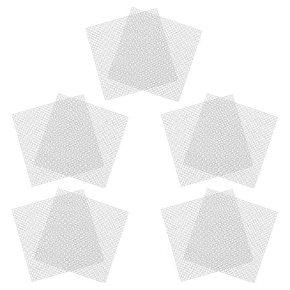 balacoo 10pcs Aquarium Mesh Screen Stainless Steel Wire Mesh Pad Fish Tank Plants Moss Net for Aquatic Plants Decor