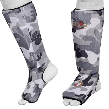 DEFY Shin Instep Foam Padded Shin Guard Protector Shin Support MMA Foot Protection Kickboxing
