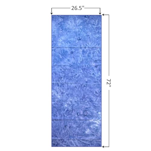 Eunzel Hot Yoga Mat Towel, Ultra-Absorbent Microfiber 72" x 26.5" - color: Z-indigo& Lavender (2 Pack )