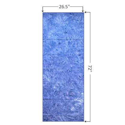 Eunzel Hot Yoga Mat Towel, Ultra-Absorbent Microfiber 72" x 26.5" - color: Z-indigo& Lavender (2 Pack )