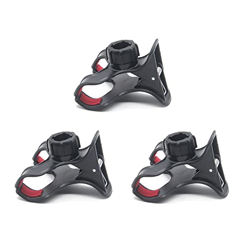 3 Pack Gooseneck Clamp Replacement Phone Holder Clip Universal 17mm Ball Mount Joint Socket for Flexible Long Arm Hose Stand Cellphone Bracket Table Bed Desk Car Bicycle Handelbar Ring Light