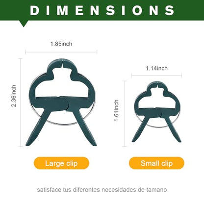 A Plant Clamp Used for Climbing Plants,Horticultural Clip Used to Support Climbing of Flower Stems, Vines, Vegetables, and Tomatoes,Vine Clip for Garden Vine Training(Green, 60 Big) - size: 60 Big