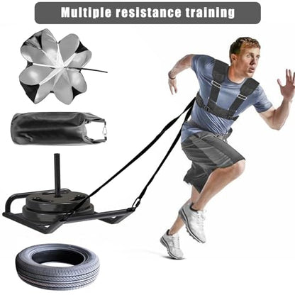 Dolibest Sled Harness for Fitness Resistance, sled Pull Harness, Adjustable Durable and Comfortable for Resistance Training