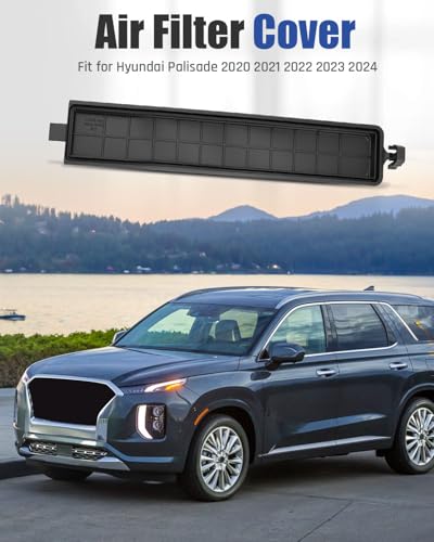 97129-S8000 Air Filter Cover Fit for Hyundai Palisade 2020 2021 2022 2023 2024 Cabin Air Conditioner Filter Cover Replace 97129S8000 97129 S8000