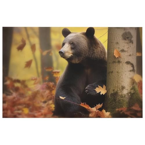 Outdoor Door Mat 15.7" X 23.6" Non-Slip Doormat Autumn Animals Front Door Mats Quick Dry Welcome Mats for Outdoor Indoor Entrance Mat Home Decor Floor Mats for Patio - color: Autumn Animals