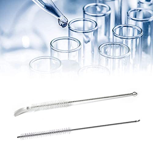 Utoolmart 15mm Dia Twist Handle Nylon Test Tube Brush Bottle Cleaning Brush Cleaner Industrial Brush Straw Cleaning Brush Manual Wire Brush 5Pcs