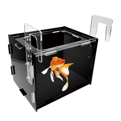 Fish Breeding Box Hatchery Sturdy Clear Acrylic Separation Incubator Isolation Box for Clownfish Betta Baby Fish Guppy, 20x15x15cm - size: 20x15x15cm