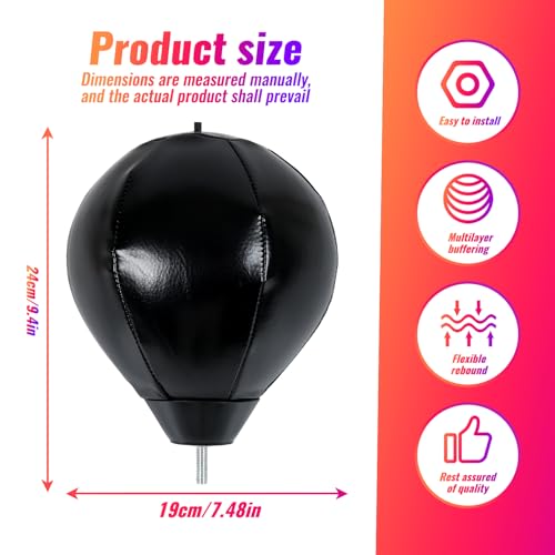 Boxing Speed Ball Universal 8mm Screw （Black）