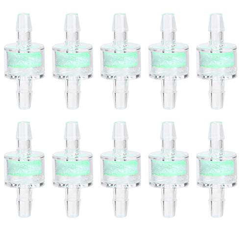 10PCS Aquarium Filter Tube, ABS Silicone Tube Filter, Plastic Fish Tank Check Valve for Fish Tanks and Aquarium(8MM) - size: 8MM