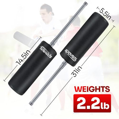 Inflatable Blocking Pads, 2 Pack for Football & Basketball Training | Padded defense training equipment with pugil sticks for football, basketball, lacrosse, boxing and martial arts practice
