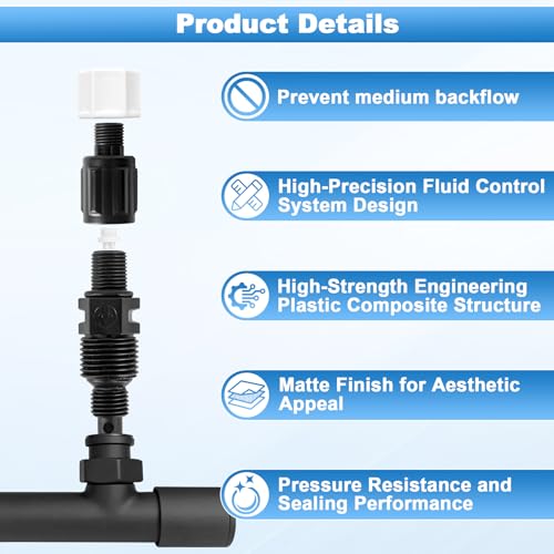 3/8 Inch UCINJ38 Injection Check Valve Replacement for Stenner Pump Parts 45, 85, 100, & 170 Adjustable & Fixed, SVP, BDF Series with Duckbill (2 Pack) - style: 2 Pack