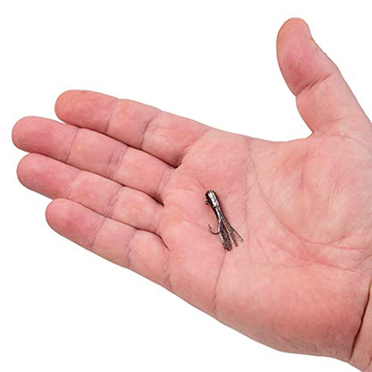 Berkley PowerBait Pre-Rigged Atomic Tubes Fishing Soft Bait - color: Smoke Rainbow Sparkle, size: 1/64 oz