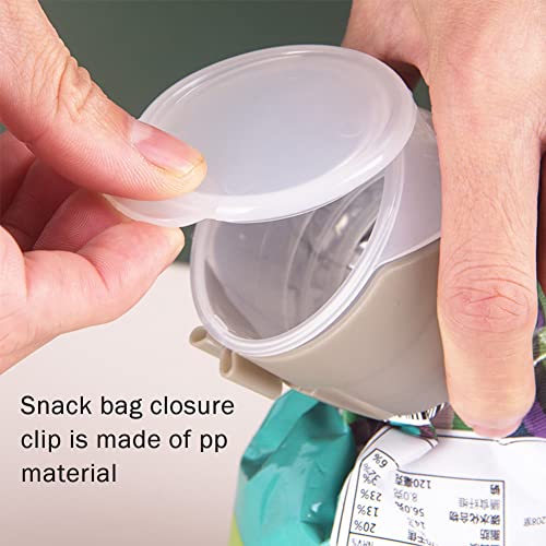 4Pcs Bag Clip with Pour Spout,Bag Clips for Food Storage Sealing Clips,Bag Spout Clips,Seal and Pour Bag Clip,Reusable Plastic Cap Sealer Clips for Food Liquid Snack