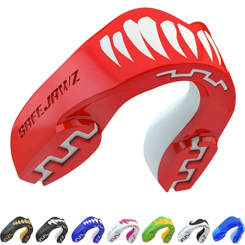 SAFEJAWZ Viper Mouth Guard, Youth Dual Layer Mouthguard with Case - color: Viper, size: Junior (<11)