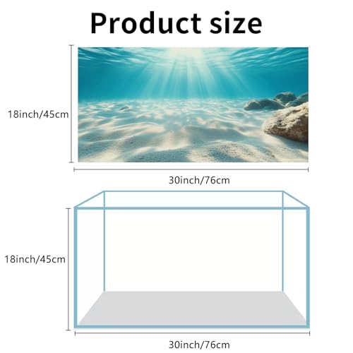3 Pack Aquarium Background, 30x18 inches Polyester Aquarium Background, Cloth Fish Tank Background, Undersea Ruins Floor Sunshines & Tree Wood Branches Aquatic Plants - size: 30x18 Inch
