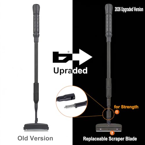 4IN1 Aquarium Cleaning Tools Long Handle Adjustable Length 18~24Inch Fish Tank Cleaner Kit Algae Scraper Scrubber Brushes Set