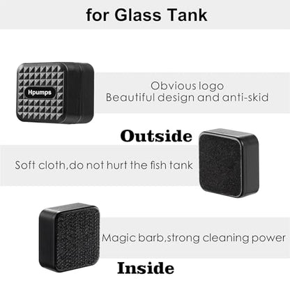 Aquarium Super Strong Mini Magnetic Cleaner for Glass Fish Tank Tiny Algae Brush Not Floating - size: Mini