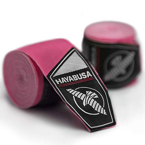 Hayabusa 4.0 Perfect Stretch Boxing Hand Wraps | Boxing Hand Wraps, Boxing Wraps, Muay Thai Hand Wraps, Wrist Wraps Boxing, Hand Wraps for Boxing Gloves, 180 Inch Hand Wraps - color: Pink, size: 180"
