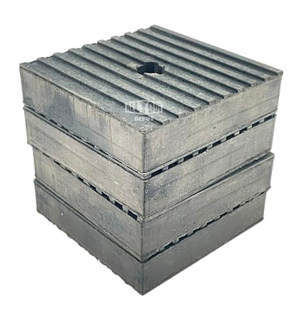 4" x 4" x 1" Super Duty All Rubber Anti Vibration Isolation Pads (12 Pack) - style: 12 Pads