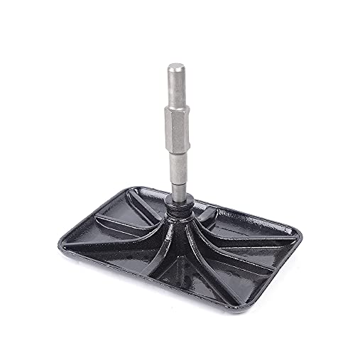 Heavy Duty Tamper Tool, 12.2" x 8.26" Handle Steel Tamper Machine, Detachable Garden Sand Stone Dirt Ground Tamper for Leveling Smoothing Surfaces, Gravel, Asphalt, Driveway