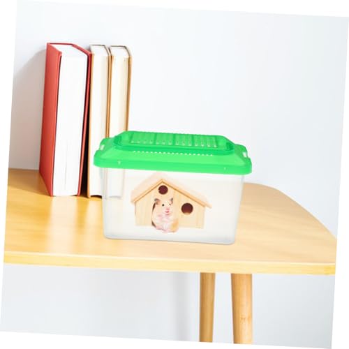 POPETPOP Handheld Pet Storage Box Multi Functional Aquarium for Turtles Hamsters Lizards Portable Transport Container with Excellent Visibility Easy Cleaning for Travel
