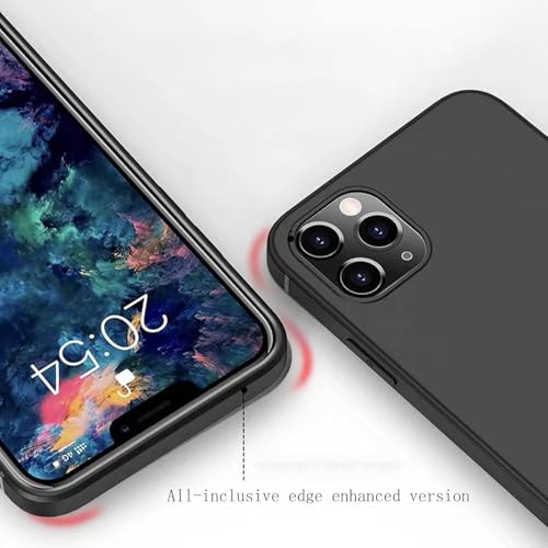 for Unihertz 8849 Tank 2 Pro Case with [360° Rotation Ring Kickstand], Anti-Scratch Soft Silicone Phone Case for Unihertz 8849 Tank 2 Pro, Shockproof Cover - Black