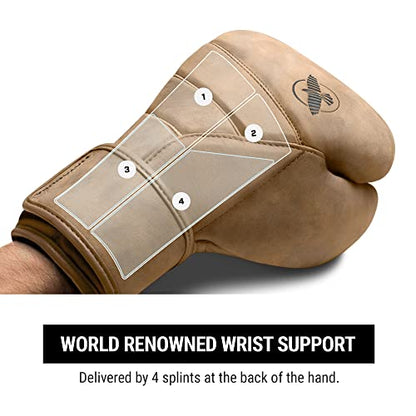 Hayabusa T3 LX Leather Boxing Gloves | Leather Boxing Gloves, Training Gloves Men and Women, Sparring Gloves, Heavy Bag Gloves, 16oz Boxing Gloves, Muay Thai Gloves - color: Tan, size: 14oz
