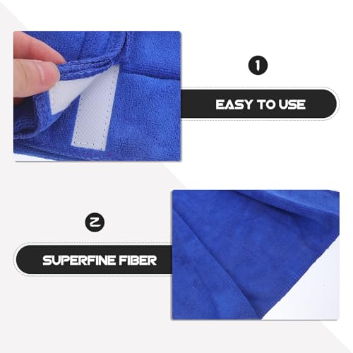 ULTECHNOVO Sports Sweat Towel with Hook and Loop Fast Dry Microfiber Gym Towel for Yoga Fitness Outdoor Sports in Royal Blue Portable for Travel and Workout